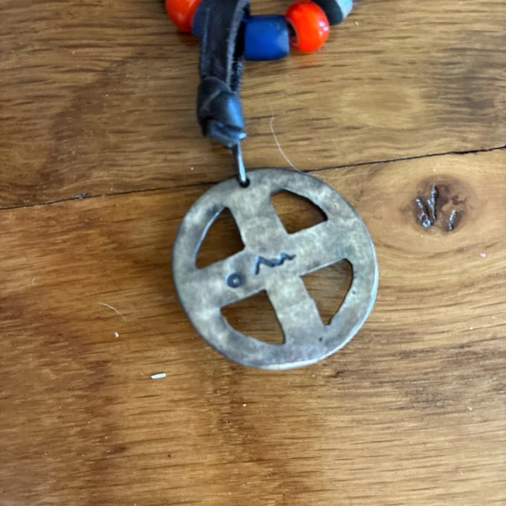 Peyote Bird lapis necklace with 925 silver - Picture 4 of 5